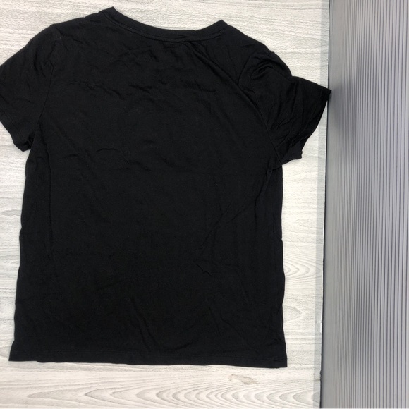 Victorias Secret T-Shirt- Women’s Size XS- Black with Pink Heart Logo - Picture 2 of 3